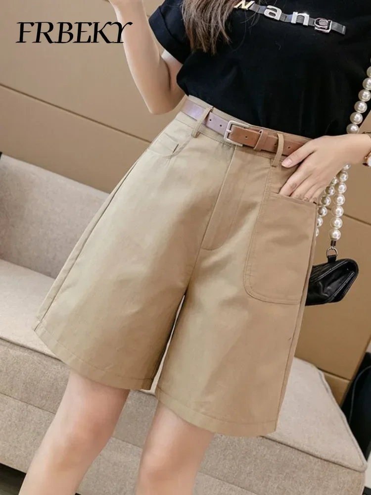 Summer New Cotton Versatile Work Straight Shorts High-waisted A Word Five-minute Pants Loose Korean Casual Pants (with A Belt)
Summer New Cotton Versatile Work Straight Shorts High-waisted A Word Five-minute Pants Loose Korean Casual Pants (with A Belt)