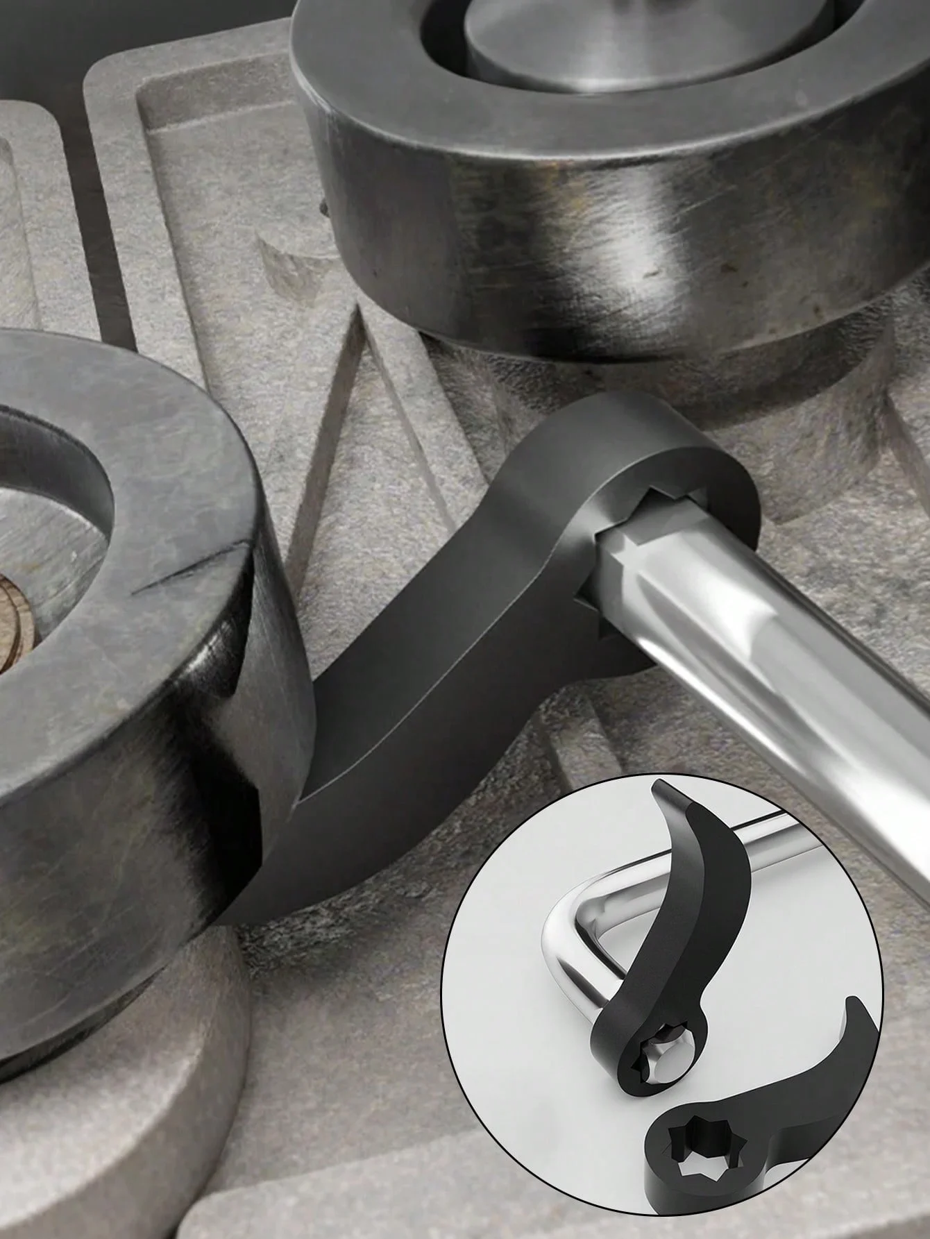 2 шт. сверхмощный инструмент для ручного снятия оси бычьего рога, переходная головка привода 1/2 дюйма и 3/8 дюйма, совместимость с храповым механизмом/открытым ключом, хромированный
2 шт. сверхмощный инструмент для ручного снятия оси бычьего рога, переходная головка привода 1/2 дюйма и 3/8 дюйма, совместимость с храповым механизмом/открытым ключом, хромированный