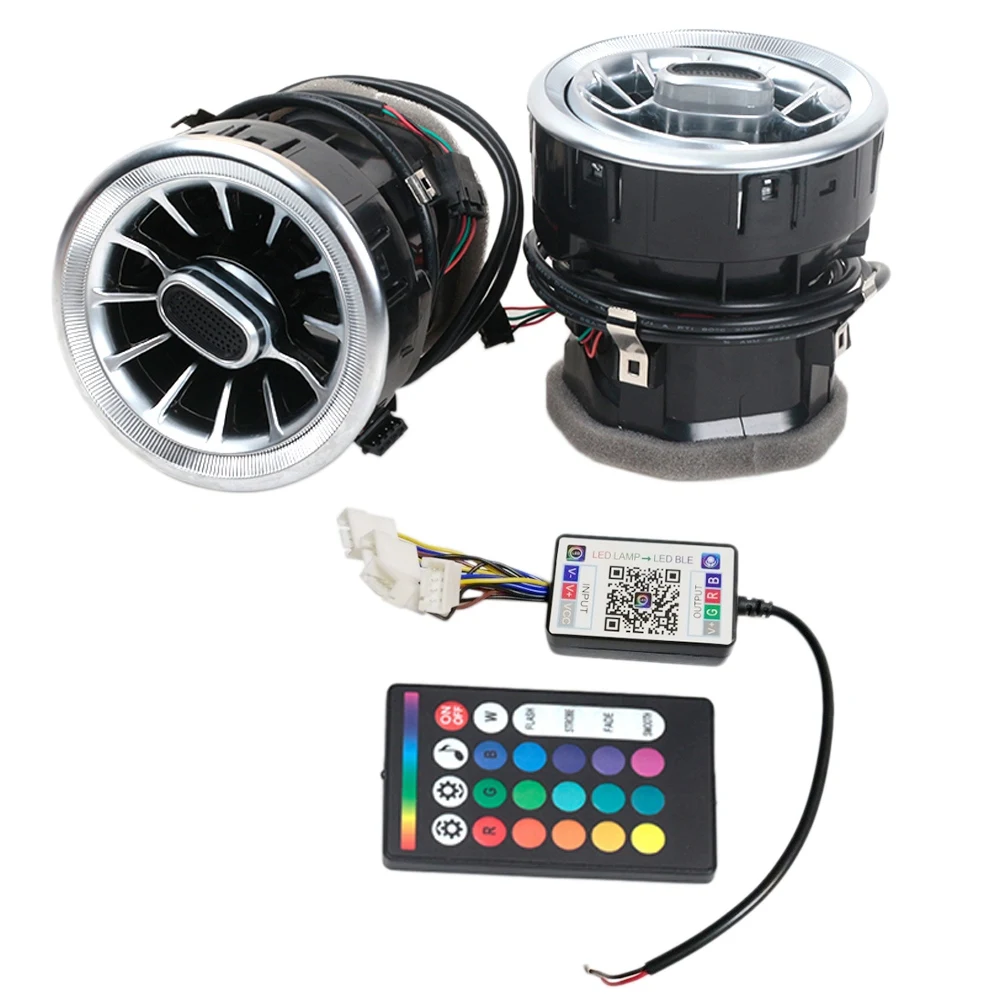 2PCS Dashboard Air Condition Vent Outlet Modification 64 Color LED Atmosphere Light for Benz Vito V250 2015-2020
2PCS Dashboard Air Condition Vent Outlet Modification 64 Color LED Atmosphere Light for Benz Vito V250 2015-2020