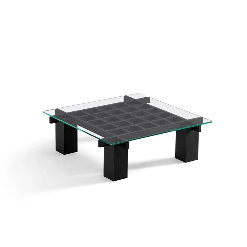 Grid solid wood coffee table black wabi sabi living room small apartment modern log style square designer P
Grid solid wood coffee table black wabi sabi living room small apartment modern log style square designer P