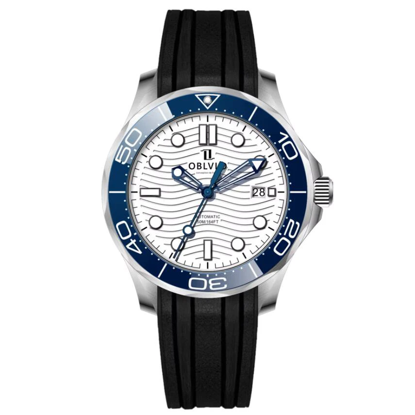 OBLVLO Men Automatic Watch 42mm Mechanical Wristwatch 5ATM Waterproof Sapphire Mirror Luminous
OBLVLO Men Automatic Watch 42mm Mechanical Wristwatch 5ATM Waterproof Sapphire Mirror Luminous