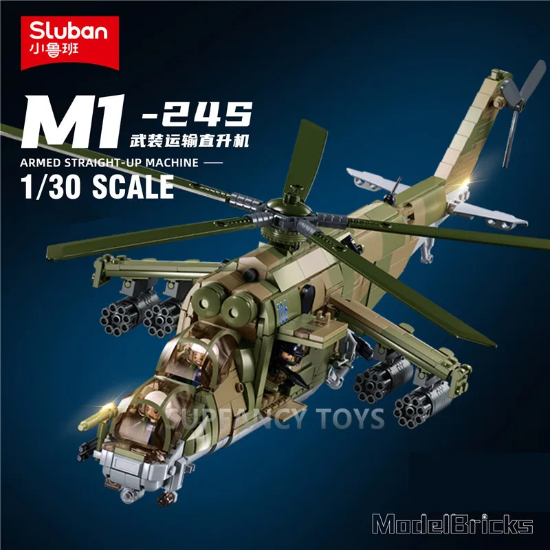 Sluban 893 шт. MI-24S вооруженная транспортная модель вертолета, набор строительных блоков, сделай сам, креативная развивающая игрушка для мальчиков, тема ВВС
Sluban 893 шт. MI-24S вооруженная транспортная модель вертолета, набор строительных блоков, сделай сам, креативная развивающая игрушка для мальчиков, тема ВВС