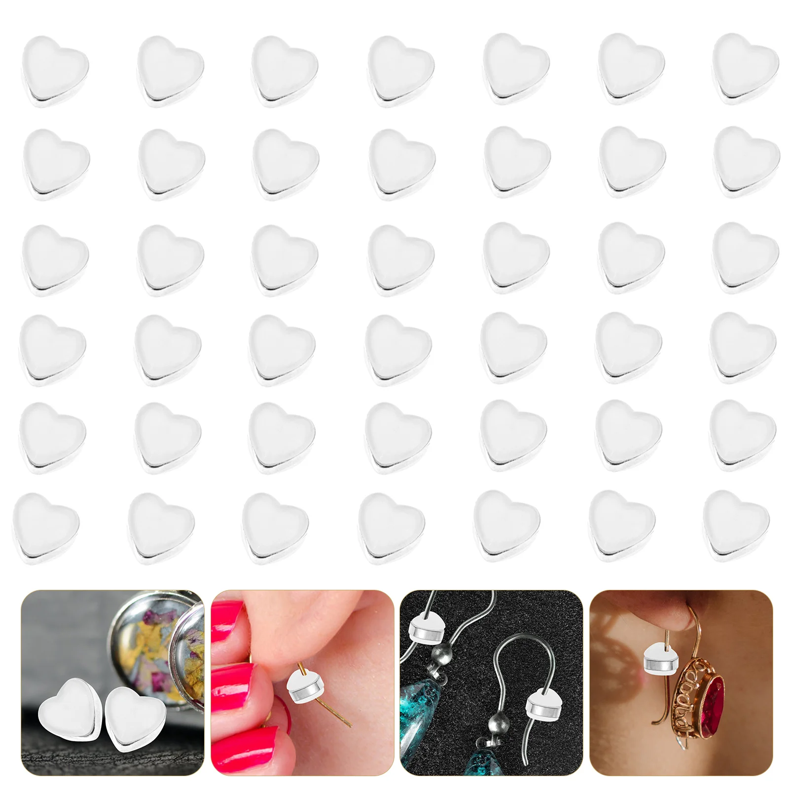 100pcs Silicone Earring Backs Heart Shape Secure Locking Replacement Safety Stopper For Women Jewelry Making Diy Accessories
100pcs Silicone Earring Backs Heart Shape Secure Locking Replacement Safety Stopper For Women Jewelry Making Diy Accessories
