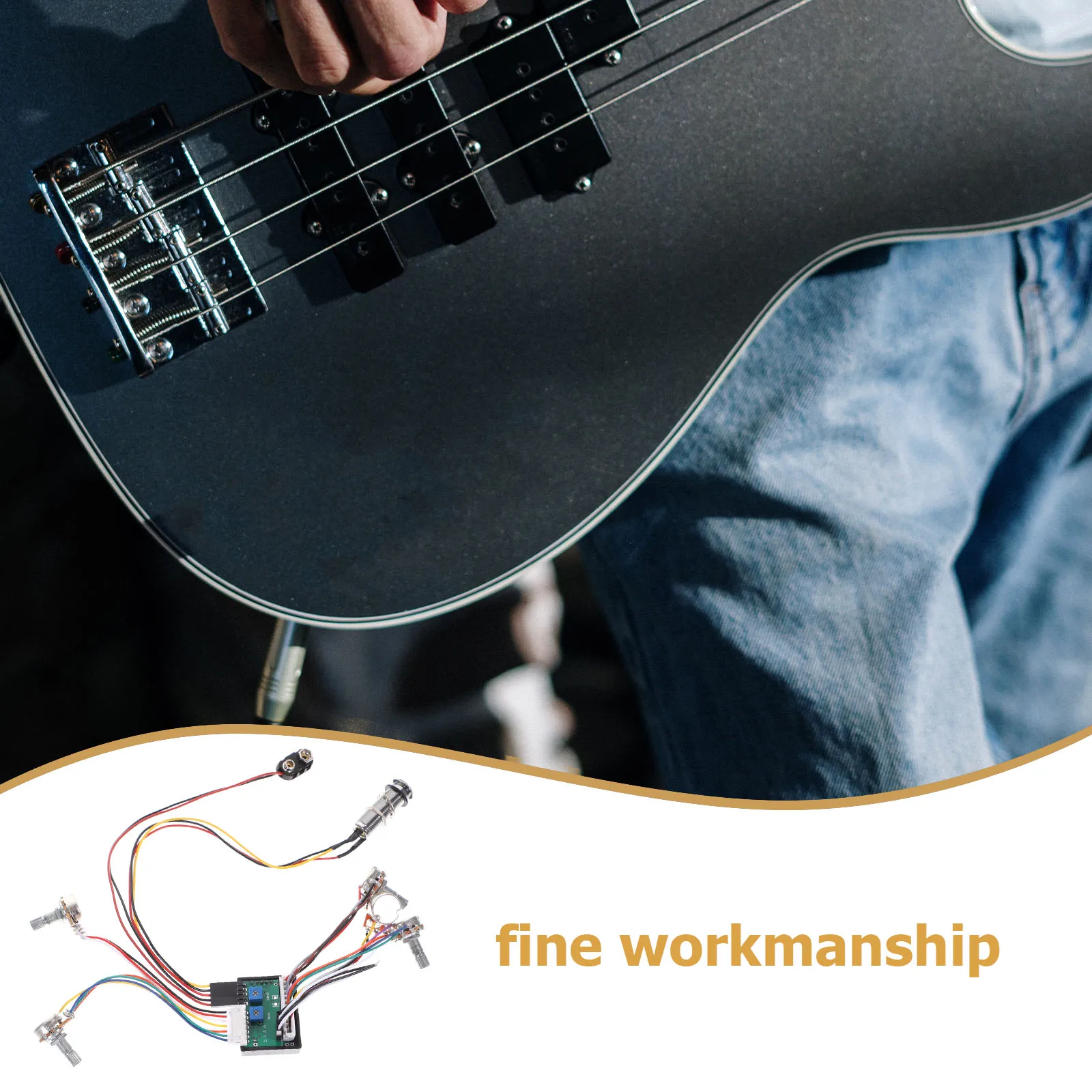 Three-section Enlargement Circuit for Electric Guitar Bass Preamp Active Metal Plastic 3 Band Equalizer EQ Wiring Harness Guitar
Three-section Enlargement Circuit for Electric Guitar Bass Preamp Active Metal Plastic 3 Band Equalizer EQ Wiring Harness Guitar