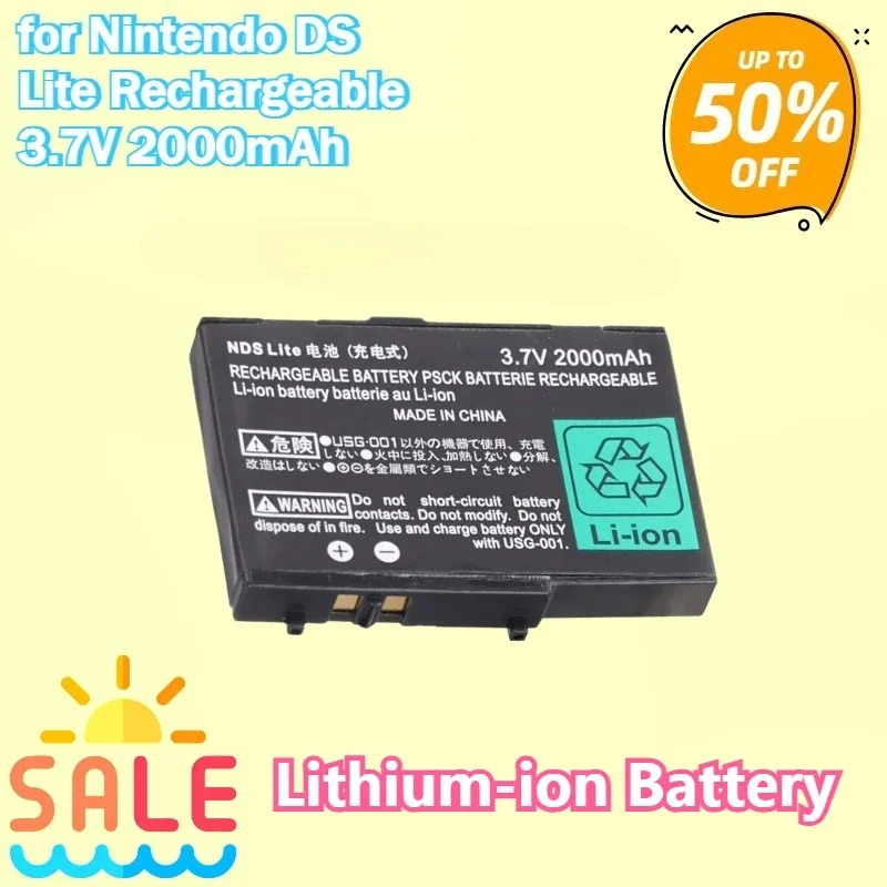 3.7V 2000mAh Lithium-ion Battery for Nintendo DS Lite Rechargeable Replacement Batteries Pack High - Quality for Long - Term Use
3.7V 2000mAh Lithium-ion Battery for Nintendo DS Lite Rechargeable Replacement Batteries Pack High - Quality for Long - Term Use