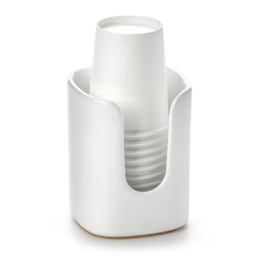 5 oz Square Ceramic Bathroom Cup Dispenser for and Pregnancy - Disposable Paper Cup Holder for Mouthwash Cups on Bathroom Vanit
5 oz Square Ceramic Bathroom Cup Dispenser for and Pregnancy - Disposable Paper Cup Holder for Mouthwash Cups on Bathroom Vanit