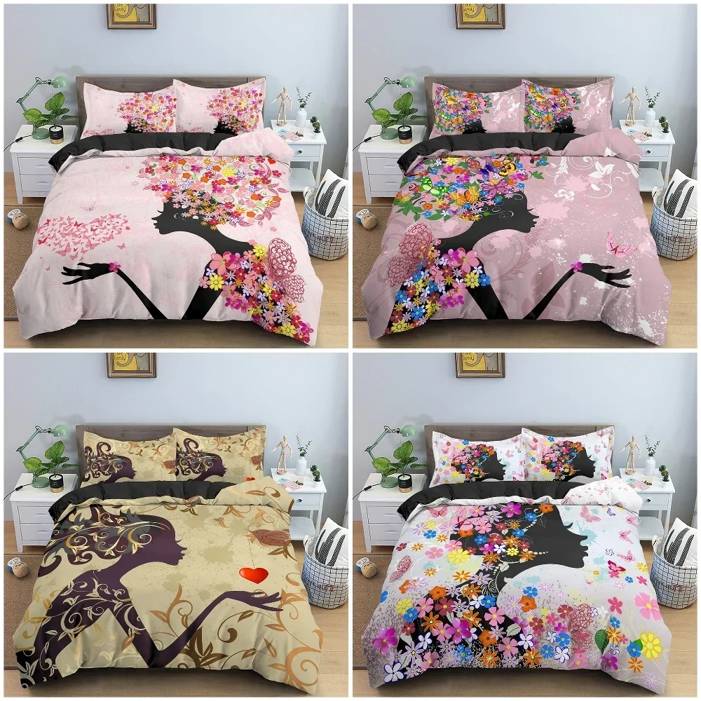Beautiful Girl Bedding Set Cartoon Pattern Printed Duvet Cover Set Twin Double King Queen Comforter Cover for Teen Girls Bedroom
Beautiful Girl Bedding Set Cartoon Pattern Printed Duvet Cover Set Twin Double King Queen Comforter Cover for Teen Girls Bedroom