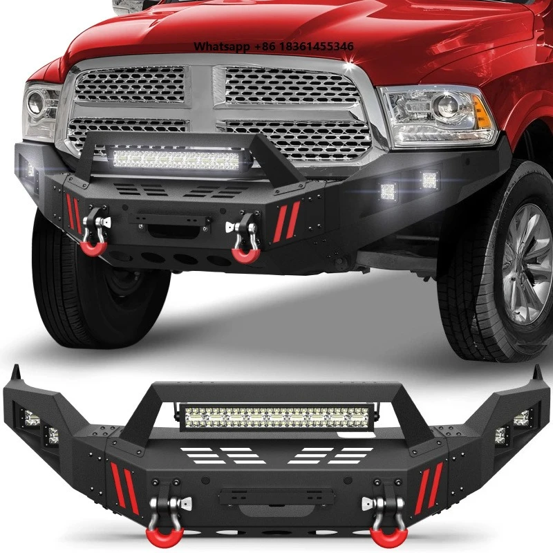 For 1500 Steel Front Winch Bumper Bar & Rear Step Bumper 2013-2018 Textured Black Factory Hot Sell Body Kit Wholesale
For 1500 Steel Front Winch Bumper Bar & Rear Step Bumper 2013-2018 Textured Black Factory Hot Sell Body Kit Wholesale