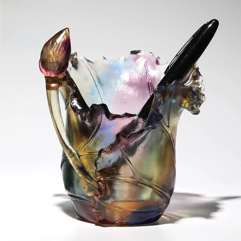 Luxury Crted Lotus Flower Glass Pen Holder Office Decorations Gift for Fem Les Birthday Handmade Artwork Desktop Orn...
Luxury Crted Lotus Flower Glass Pen Holder Office Decorations Gift for Fem Les Birthday Handmade Artwork Desktop Orn...