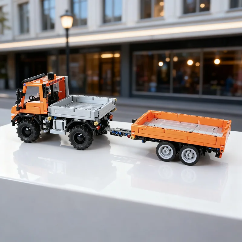 355 шт. MOC Unimog прицеп техническая модель строительные блоки строительные рождественский подарок DIY креативные игрушки идея кирпич образование
355 шт. MOC Unimog прицеп техническая модель строительные блоки строительные рождественский подарок DIY креативные игрушки идея кирпич образование
