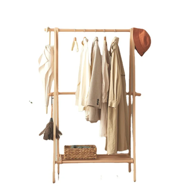 Simple solid wood coat rack Beech floor-to-ceiling indoor household bedroom storage bag rack Modern folding clothes rack
Simple solid wood coat rack Beech floor-to-ceiling indoor household bedroom storage bag rack Modern folding clothes rack