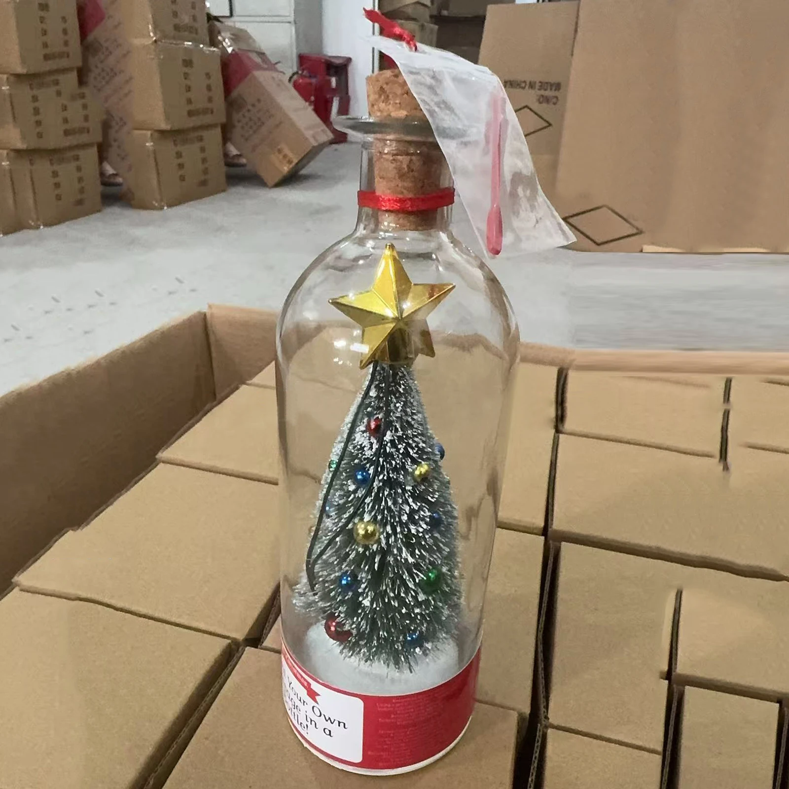 Recordable Snowy Scene in Nostalgic Bottle with Playback Cork Glass Christmas Tree Ornament for Unique Home Xmas Festive Party
Recordable Snowy Scene in Nostalgic Bottle with Playback Cork Glass Christmas Tree Ornament for Unique Home Xmas Festive Party