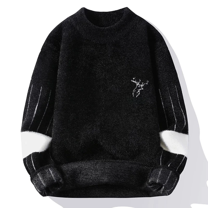 Свободный бейсбольный свитер для подростков, водоотталкивающая искусственная норка, цельная бархатная повседневная толстовка большого размера, молодежная трикотажная одежда
Свободный бейсбольный свитер для подростков, водоотталкивающая искусственная норка, цельная бархатная повседневная толстовка большого размера, молодежная трикотажная одежда