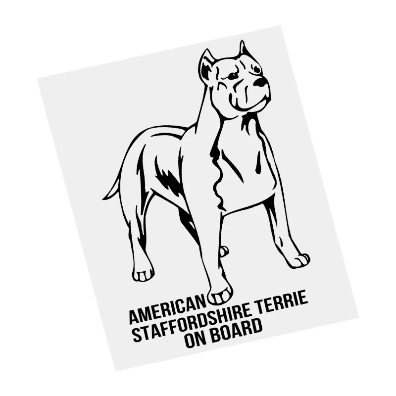 American Staffordshire Terrier Dog Black Transparent Car Sticker Vinyl Decal Waterproof Decors for Motorcycle Bumper
American Staffordshire Terrier Dog Black Transparent Car Sticker Vinyl Decal Waterproof Decors for Motorcycle Bumper