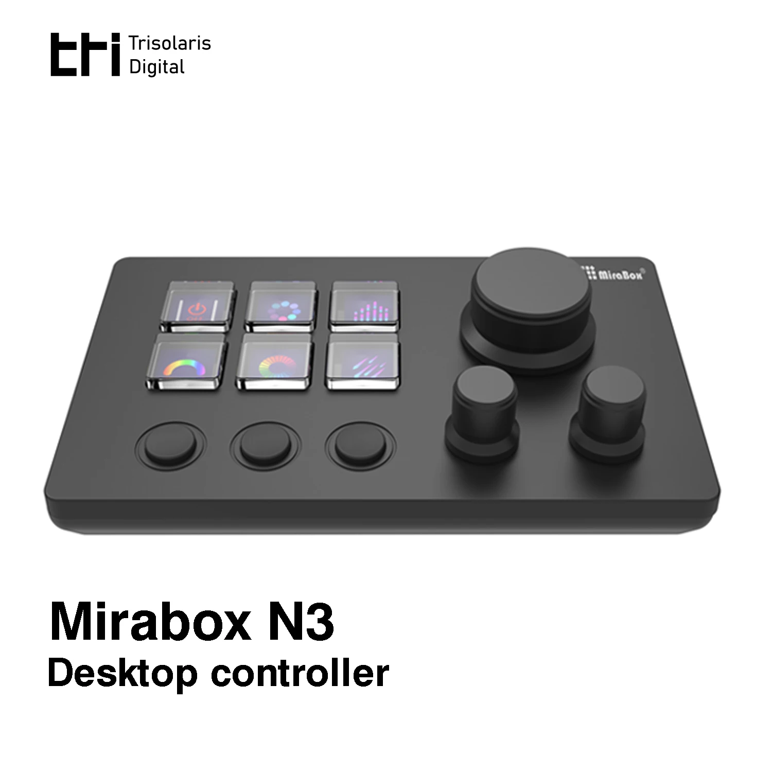 Настольный интегрированный контроллер Mirabox N3, консоль для прямой трансляции, клавиатура с визуальным цифровым экраном и ручкой для программирования макросов
Настольный интегрированный контроллер Mirabox N3, консоль для прямой трансляции, клавиатура с визуальным цифровым экраном и ручкой для программирования макросов