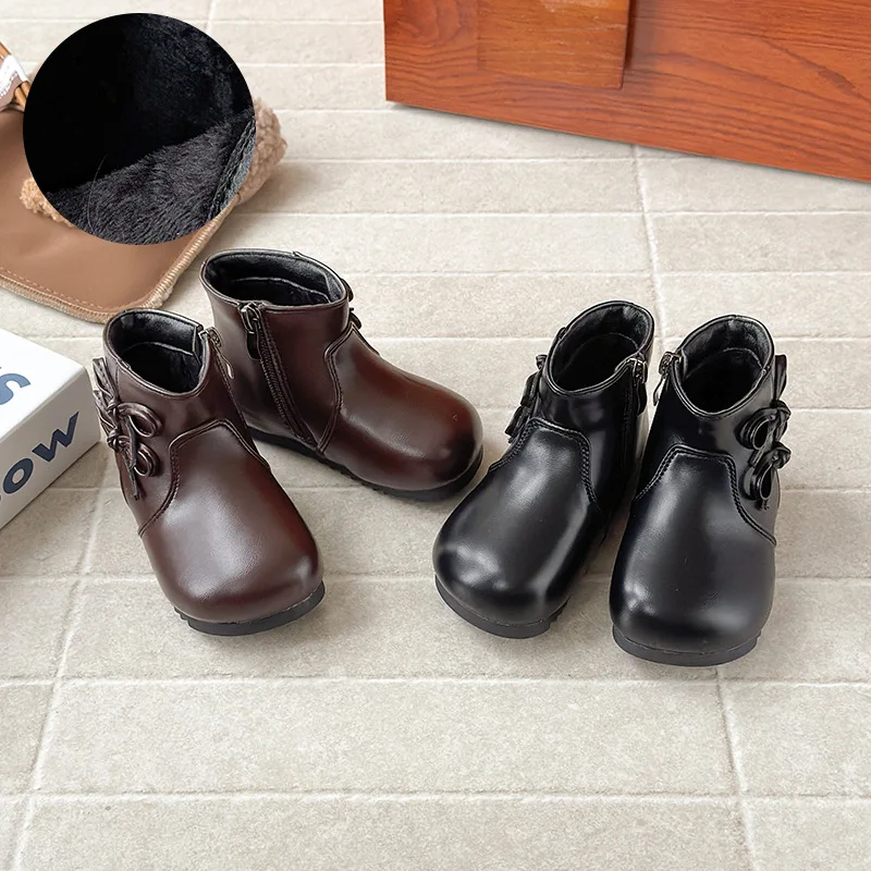 2025 Autumn Winter New Children Casual Short Boots for Girls Fashion Korean Style Soft Sole Non-slip Versatile Princess Shoes
2025 Autumn Winter New Children Casual Short Boots for Girls Fashion Korean Style Soft Sole Non-slip Versatile Princess Shoes