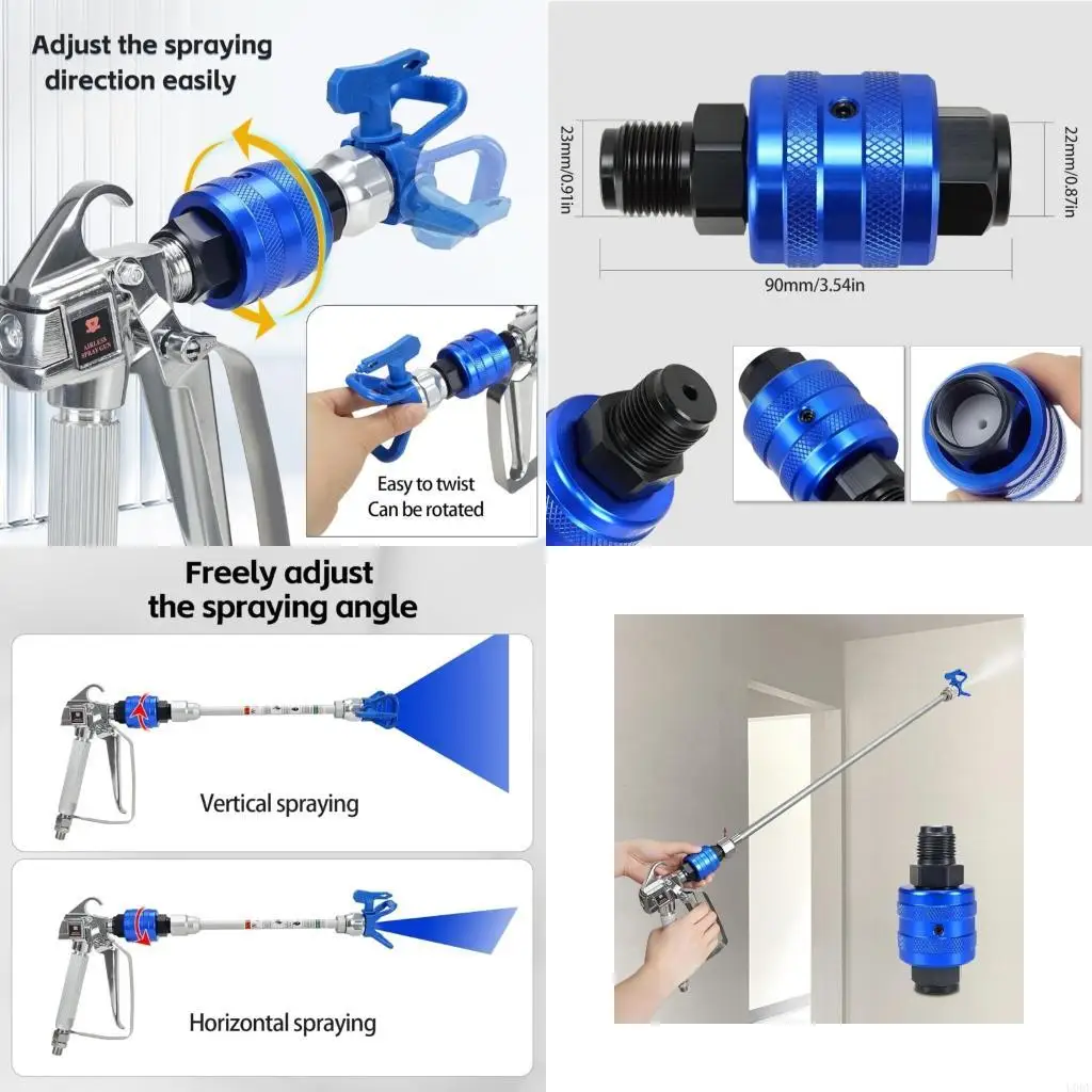 7/8Inch Aluminum Sprayer Guns Connector Swivels Joint For Easy Angles Adjustment
7/8Inch Aluminum Sprayer Guns Connector Swivels Joint For Easy Angles Adjustment