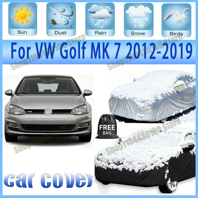For VW Golf MK 7 2012-2019 2018 Car Cover Waterproof UV Protection All Weather Dustproof Snow Rain Cover 190T Polyester
For VW Golf MK 7 2012-2019 2018 Car Cover Waterproof UV Protection All Weather Dustproof Snow Rain Cover 190T Polyester
