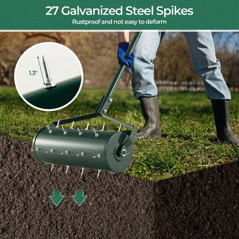 21 Inch Manual Lawn Aerator With Detachable Handle Filled With Sand Or Stone
21 Inch Manual Lawn Aerator With Detachable Handle Filled With Sand Or Stone