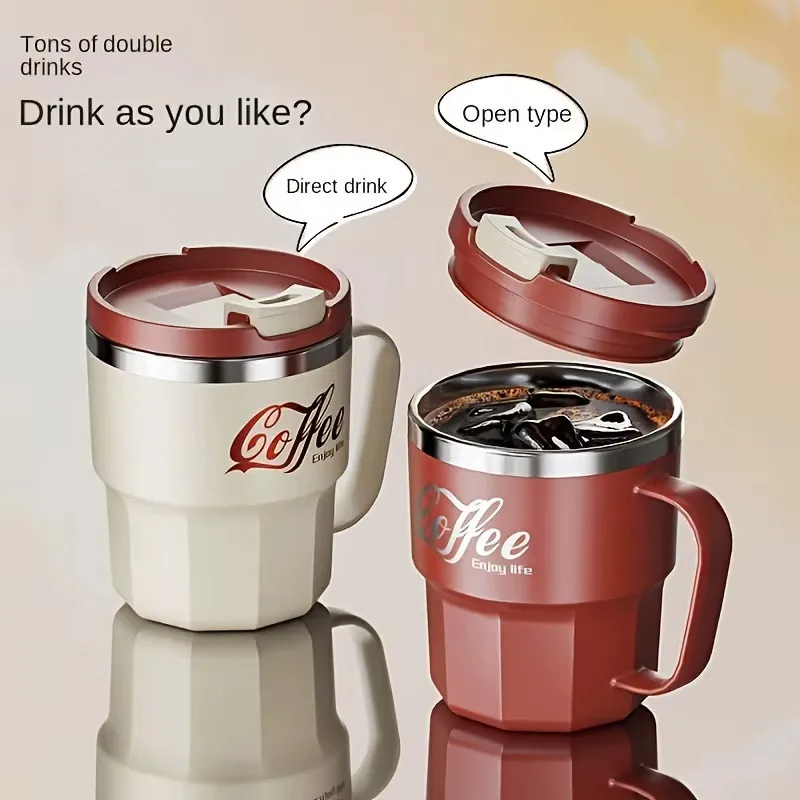 304 Stainless Steel Water Cup Insulated Cup With Lid Double-wall Insulated Water Cup With Handle Heat-resistant Drinkware Cups
304 Stainless Steel Water Cup Insulated Cup With Lid Double-wall Insulated Water Cup With Handle Heat-resistant Drinkware Cups