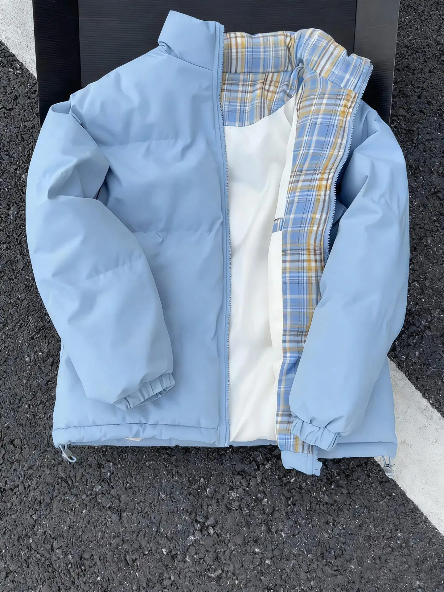 American Sle Men's Thiened Plaid Cotton Jaet Winter Faion Brand Cleanfit Outerwear Bread Sle Workwear Coat
American Sle Men's Thiened Plaid Cotton Jaet Winter Faion Brand Cleanfit Outerwear Bread Sle Workwear Coat