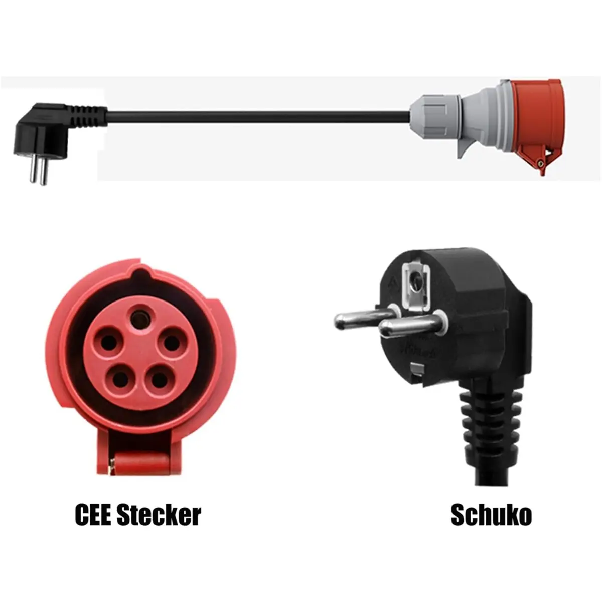 A45I CEE 16A High Current Plug to Schuko, Adapter Schuko to CEE 5-Pin 16A to 16A Adapter 230V Plug EU Plug
A45I CEE 16A High Current Plug to Schuko, Adapter Schuko to CEE 5-Pin 16A to 16A Adapter 230V Plug EU Plug