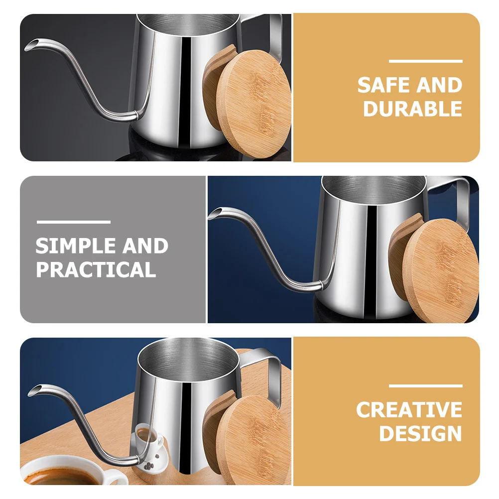 Hand Drip Coffee Kettle 250ml Stainless Steel Coffee Pot Narrow Spout Handheld Lightweight Compact Brewing Narrow Spout Pot
Hand Drip Coffee Kettle 250ml Stainless Steel Coffee Pot Narrow Spout Handheld Lightweight Compact Brewing Narrow Spout Pot