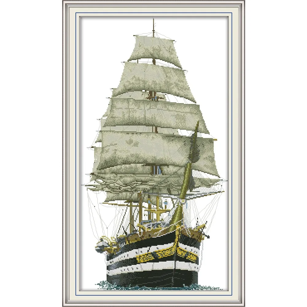 Soulgift News Набор для вышивки крестом с предварительной печатью, штампованная ткань Аида с нитками DMC, набор для вышивания - древние военные корабли
Soulgift News Набор для вышивки крестом с предварительной печатью, штампованная ткань Аида с нитками DMC, набор для вышивания - древние военные корабли