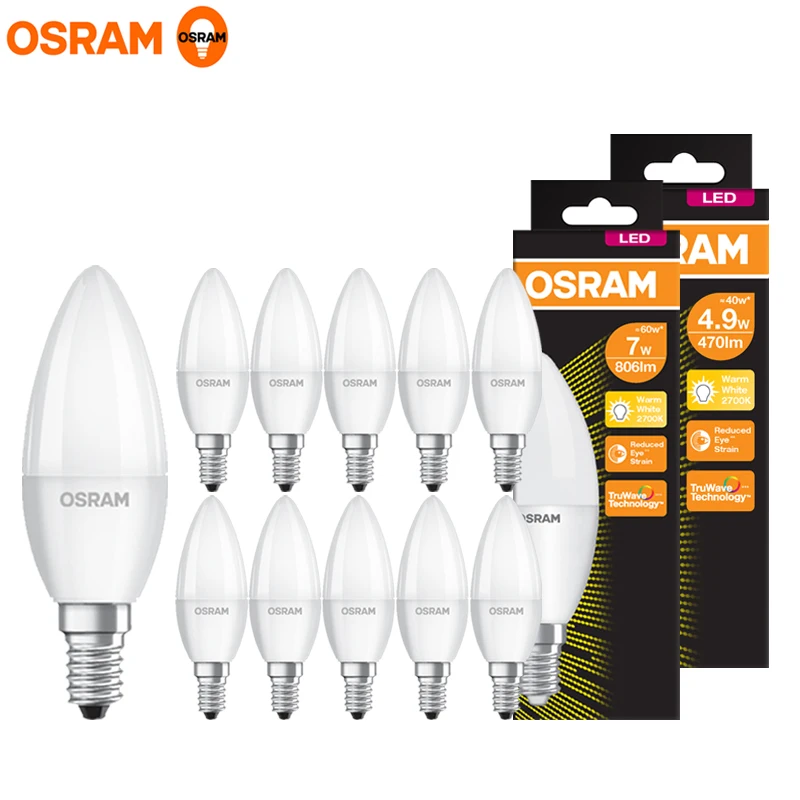 OSRAM LED General Indoor Light Оригинальные лампы-свечи 3,3 Вт 4,9 Вт 7 Вт Значение Классические лампы B 220 В E14 2700K Белый Оптовая упаковка
OSRAM LED General Indoor Light Оригинальные лампы-свечи 3,3 Вт 4,9 Вт 7 Вт Значение Классические лампы B 220 В E14 2700K Белый Оптовая упаковка