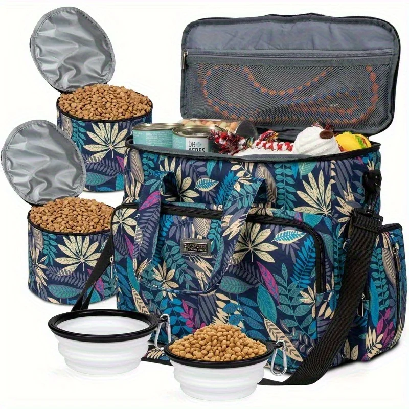 BAGLHER Pet Travel Tote, Dog & Cat Travel Organizer (Holds All Pet Travel Essentials), Includes 2 Pet Food Storage Containers &
BAGLHER Pet Travel Tote, Dog & Cat Travel Organizer (Holds All Pet Travel Essentials), Includes 2 Pet Food Storage Containers &