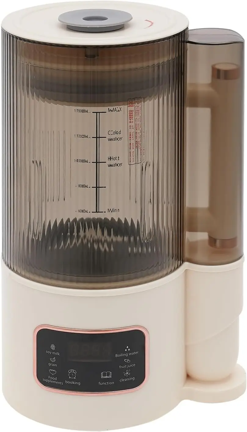 Automatic Nut Milk Maker, 1500ML Multifunctional Soy Milk Maker Machine for Homemade Almond, Oat, Coconut, and Soy Milk with Boo
Automatic Nut Milk Maker, 1500ML Multifunctional Soy Milk Maker Machine for Homemade Almond, Oat, Coconut, and Soy Milk with Boo