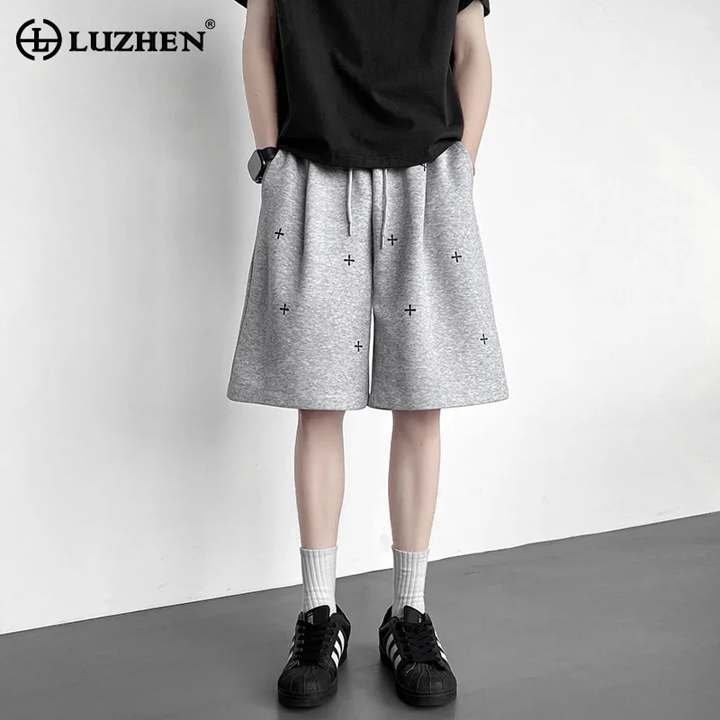 LUZHEN 2026 Summer Embroidery Pattern Elastic Waist Straight Five-pointed Pants Men's Fashion Handsome Casual Male Shorts JY6483
LUZHEN 2026 Summer Embroidery Pattern Elastic Waist Straight Five-pointed Pants Men's Fashion Handsome Casual Male Shorts JY6483