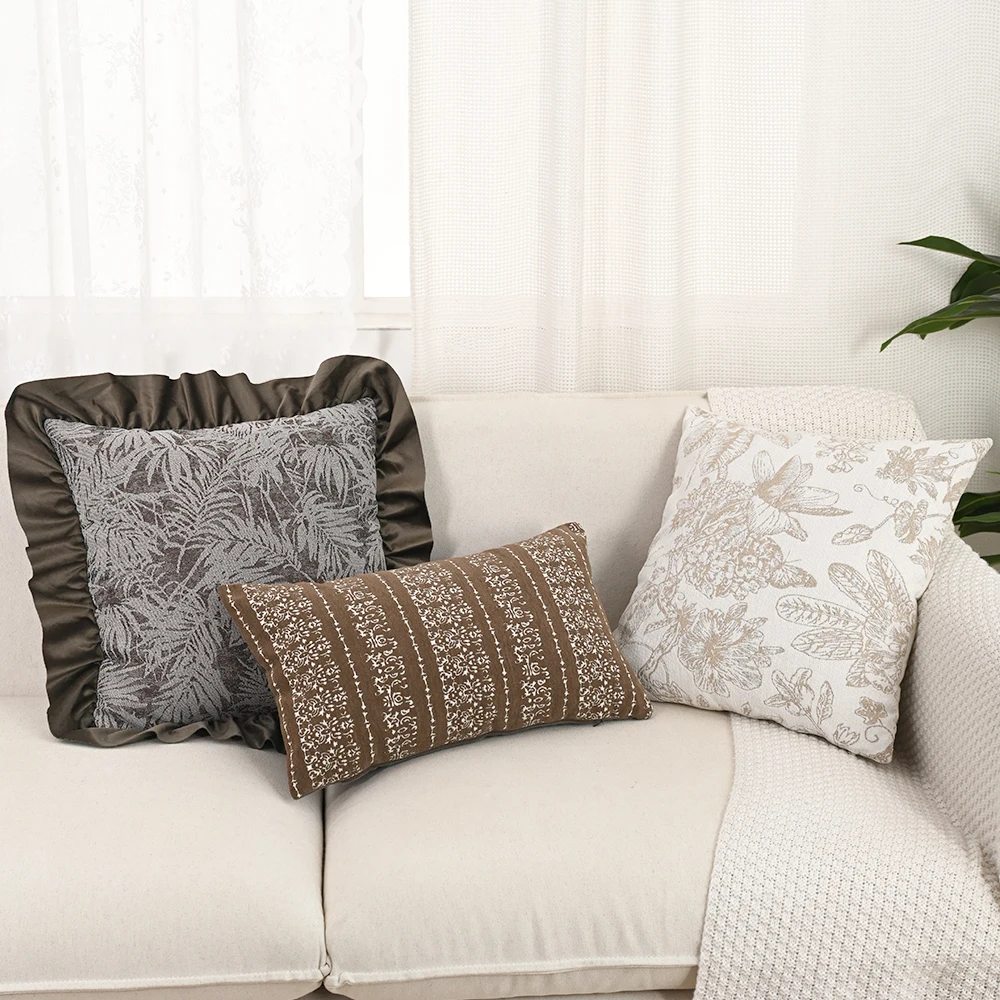 BUYNOW Brown Velvet Leaf Jacquard Lace Pillowcase Bohemian American Vintage Living Room Sofa Cushion Cover Home Bedroom Decor
BUYNOW Brown Velvet Leaf Jacquard Lace Pillowcase Bohemian American Vintage Living Room Sofa Cushion Cover Home Bedroom Decor