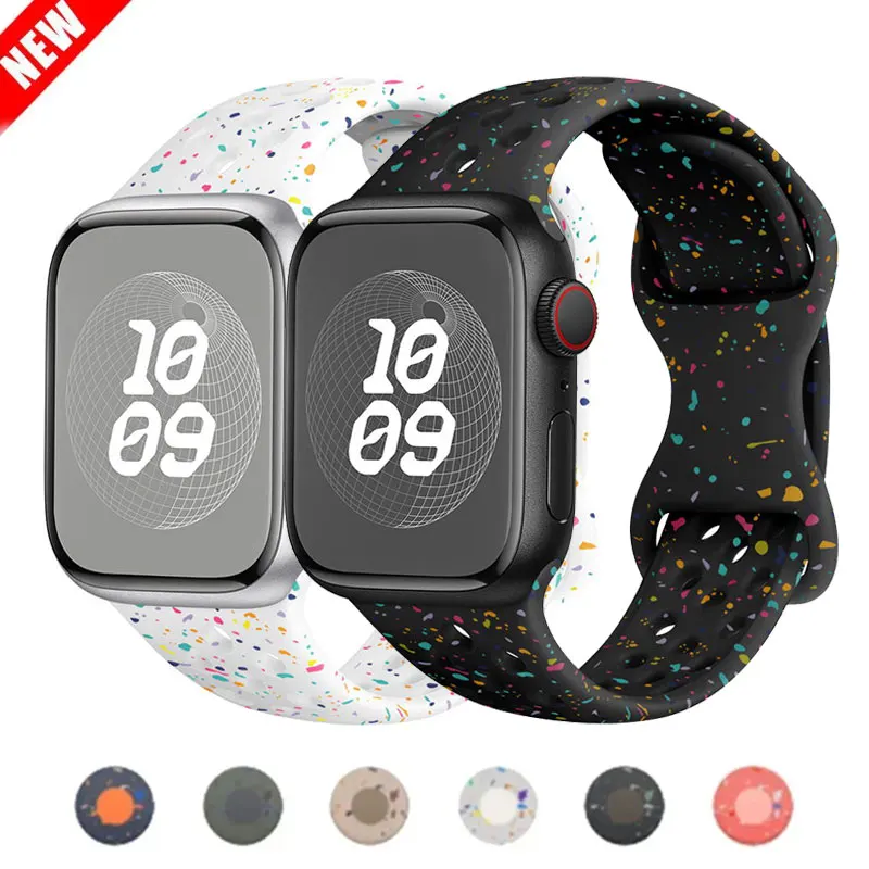 Ремешок силиконовый спортивный для Apple iwatch Series 9 8 7 6 5 3 SE Ultra 2, Воздухопроницаемый браслет для наручных часов, 40 мм 41 мм 45 мм 44 мм 38 мм 49 мм
Ремешок силиконовый спортивный для Apple iwatch Series 9 8 7 6 5 3 SE Ultra 2, Воздухопроницаемый браслет для наручных часов, 40 мм 41 мм 45 мм 44 мм 38 мм 49 мм