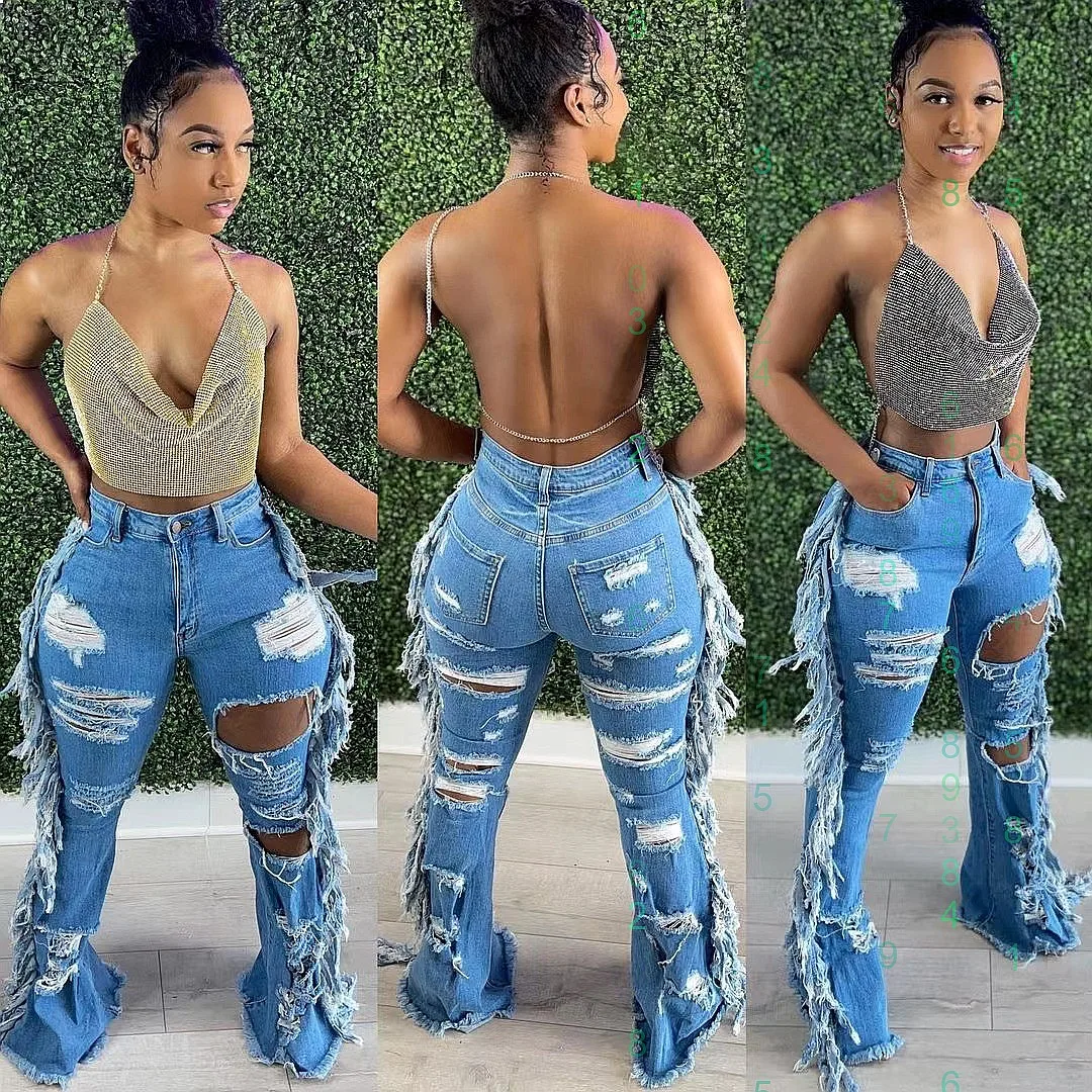 Distressed Washed Frayed Long Jeans Denim Pants Spring Summer
Distressed Washed Frayed Long Jeans Denim Pants Spring Summer