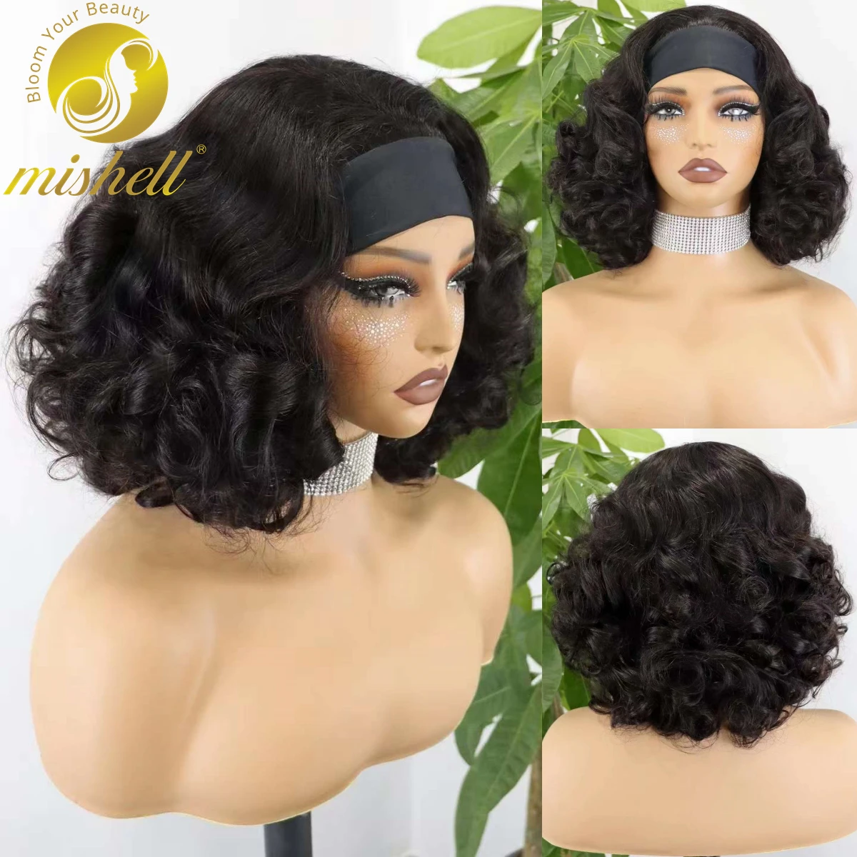 Natural 14Inch Machine Made Human Hair Wigs Brazilian Remy Bouncy loose Bob Wigs 200% Density Headband Bob Wigs for Black Women
Natural 14Inch Machine Made Human Hair Wigs Brazilian Remy Bouncy loose Bob Wigs 200% Density Headband Bob Wigs for Black Women
