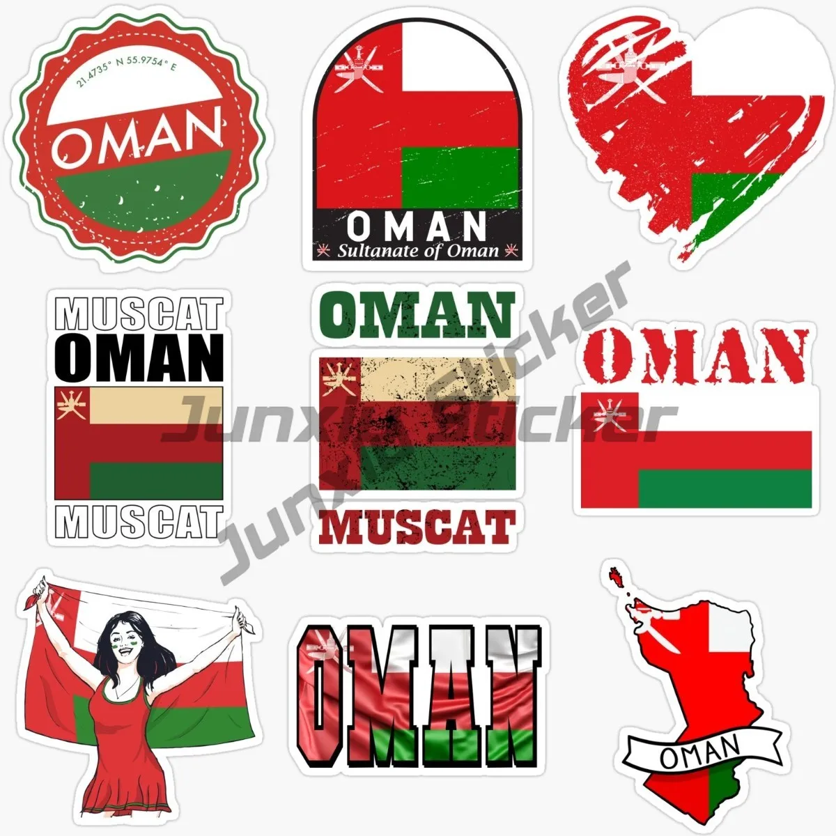 Oman Countries national flag Map National badge Stickers for Laptop Stickers Motorcycle Decals Wrap Bumper Sticker Funny Decals
Oman Countries national flag Map National badge Stickers for Laptop Stickers Motorcycle Decals Wrap Bumper Sticker Funny Decals