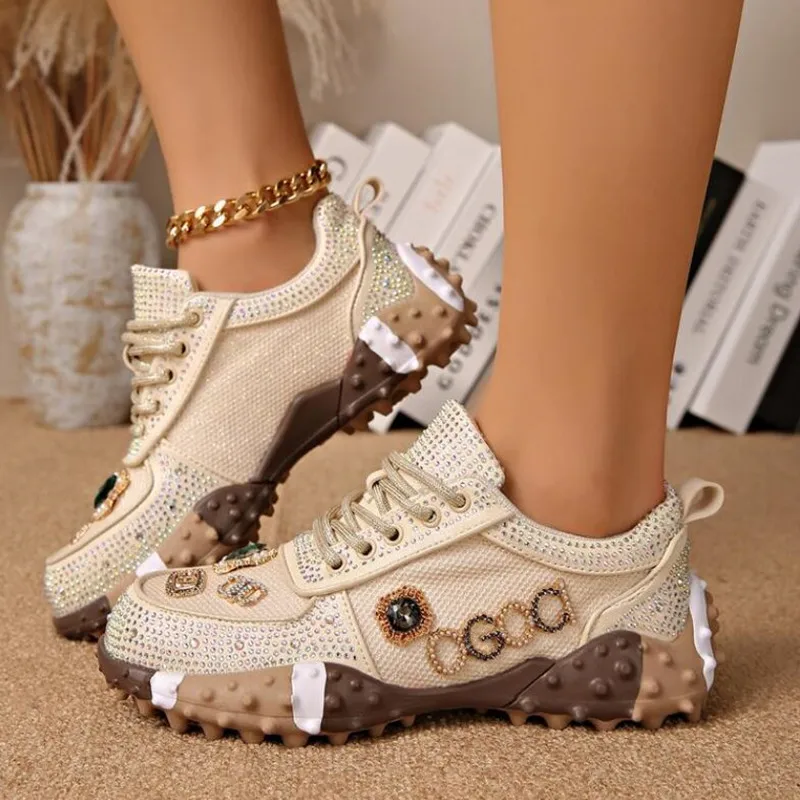 Luxury 2026 Women Sneakers Rhinestone Casual Women Outdoor Platform Designer Running Shoes Mesh Breathable Female Sports Shoes
Luxury 2026 Women Sneakers Rhinestone Casual Women Outdoor Platform Designer Running Shoes Mesh Breathable Female Sports Shoes