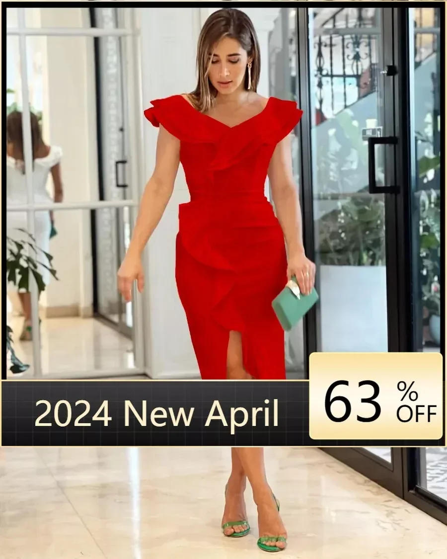 Elegan Ruffles Party Dress For Women Casual Sleeveless O Neck Slim Office Work Sexy Dress Robe Summer Solid Color Clothes Vestid
Elegan Ruffles Party Dress For Women Casual Sleeveless O Neck Slim Office Work Sexy Dress Robe Summer Solid Color Clothes Vestid