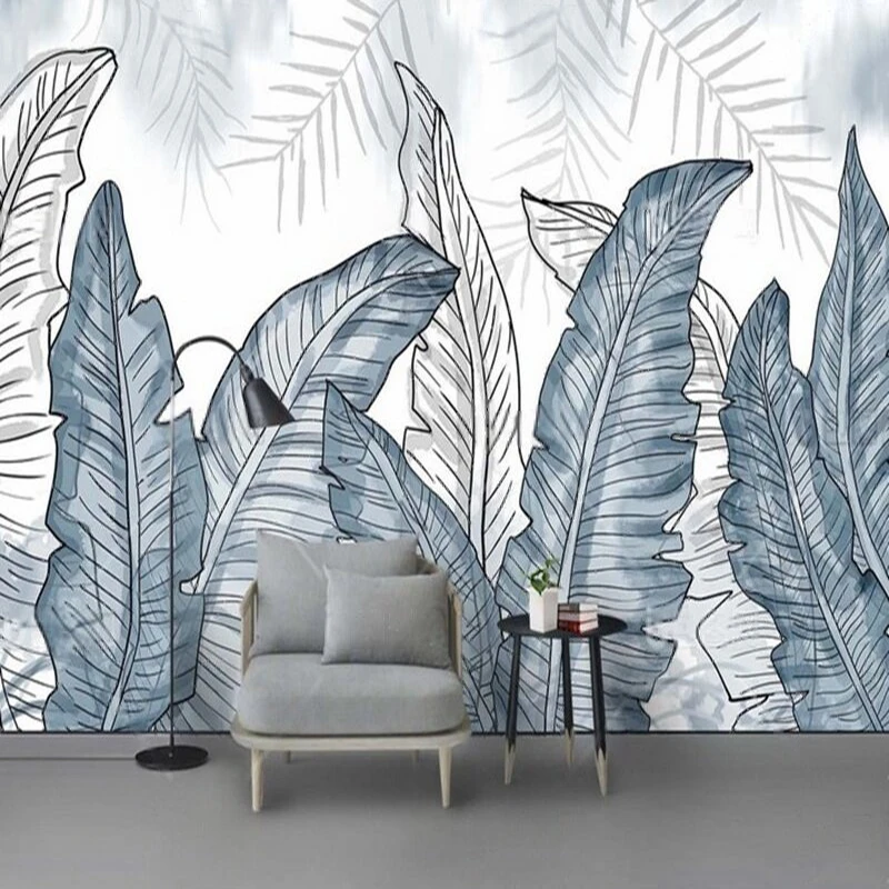 Nordic hand-painted watercolor plant banana leaf living room TV bedroom home decoration background and wall paintings
Nordic hand-painted watercolor plant banana leaf living room TV bedroom home decoration background and wall paintings
