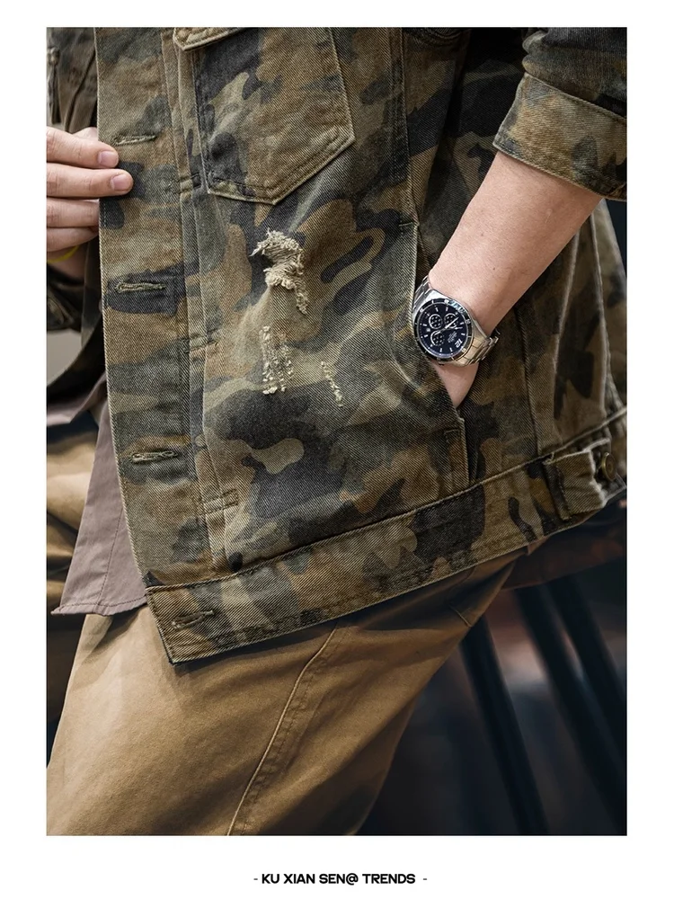 New 2025 Men's Camouflage Jaet Spring Autumn Loose Casual Top Faionable Windproof Long Sve Youth Regular Fit
New 2025 Men's Camouflage Jaet Spring Autumn Loose Casual Top Faionable Windproof Long Sve Youth Regular Fit