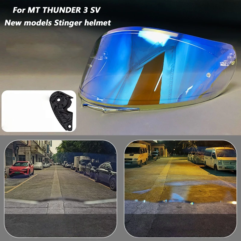 For MT THUNDER 3 SV New models Stinger Helmet Visor Motorcycle Helmet Visor Lens Replacement Lens
For MT THUNDER 3 SV New models Stinger Helmet Visor Motorcycle Helmet Visor Lens Replacement Lens