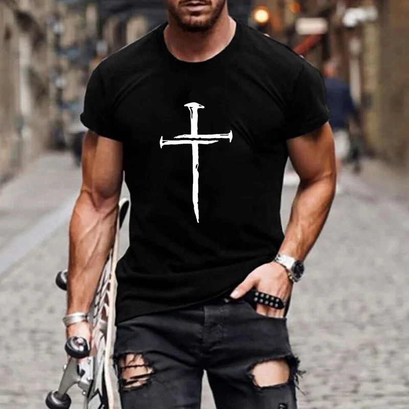 Fashion Street Men's Cool Pattern Print Shirt Men's T-shirt Men's Round Neck Personality Street Short-sleeved Shirt T-shirt
Fashion Street Men's Cool Pattern Print Shirt Men's T-shirt Men's Round Neck Personality Street Short-sleeved Shirt T-shirt