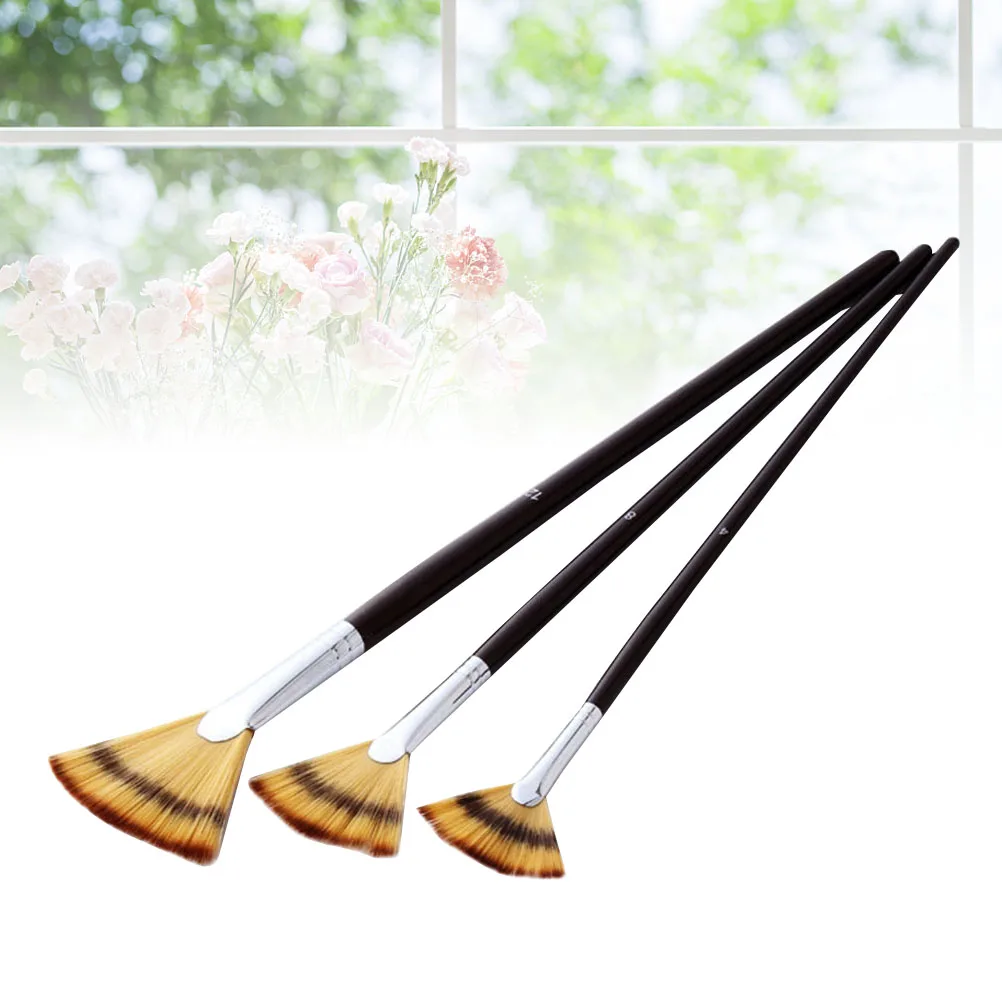 3pcs Fan-Shaped Nylon Hair Watercolor Oil Acrylic Painting Brush Set Wooden Handle Art Supplies For Beginners Professionals
3pcs Fan-Shaped Nylon Hair Watercolor Oil Acrylic Painting Brush Set Wooden Handle Art Supplies For Beginners Professionals