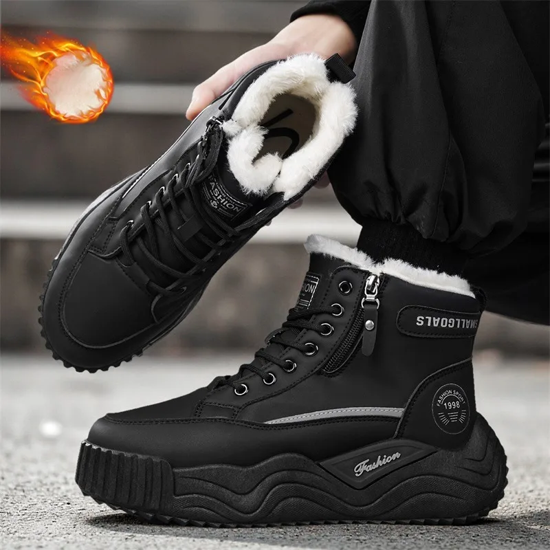 Men's Sneakers Add Velvet Ankle Boots Winter Boots for Men Soft and Comfortable Shoes for Men Sports and Leisure Wear-resistant
Men's Sneakers Add Velvet Ankle Boots Winter Boots for Men Soft and Comfortable Shoes for Men Sports and Leisure Wear-resistant
