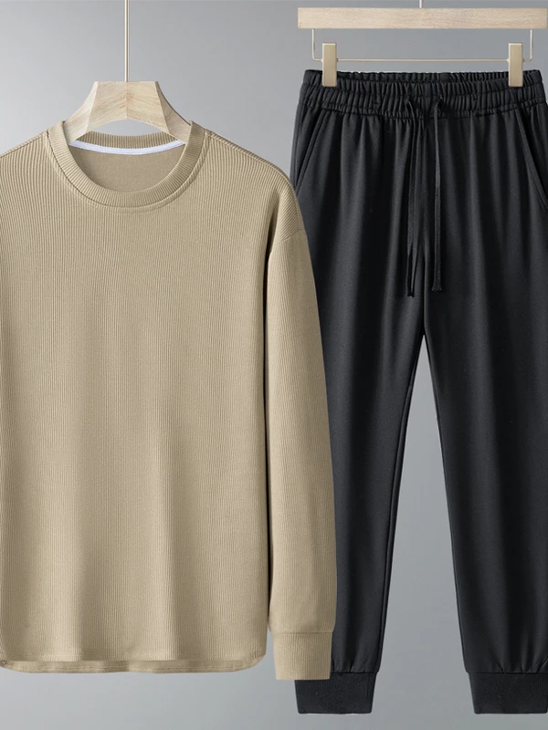 Men's Casual Long Sve Set Comfortable Loose Fit Sportswear Early Autumn Two-Piece Suit Sweatirt And Pants No Need to Match
Men's Casual Long Sve Set Comfortable Loose Fit Sportswear Early Autumn Two-Piece Suit Sweatirt And Pants No Need to Match