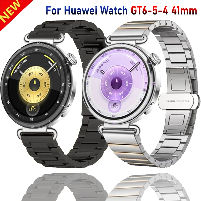 18mm Stainless Steel Band For Huawei Watch GT6-5-4 41mm Metal Women Luxury Bracelet Huawei Watch 5/GT5 Pro 42mm Correa Accessory
18mm Stainless Steel Band For Huawei Watch GT6-5-4 41mm Metal Women Luxury Bracelet Huawei Watch 5/GT5 Pro 42mm Correa Accessory