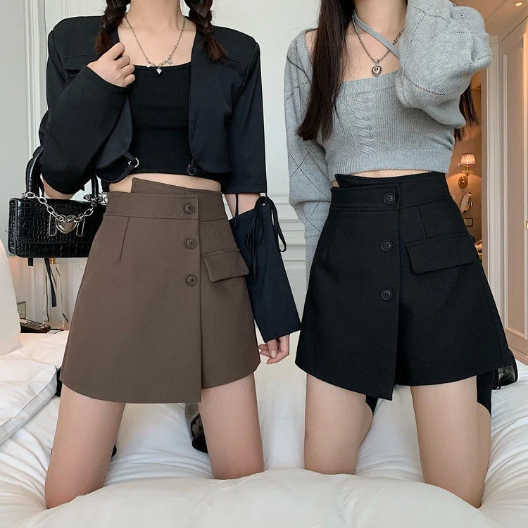 Short Skirt 2023 High Waist Small A-line Irregular Design Pants Ropa Mujer Mini Skirts Clothes for Women
Short Skirt 2023 High Waist Small A-line Irregular Design Pants Ropa Mujer Mini Skirts Clothes for Women