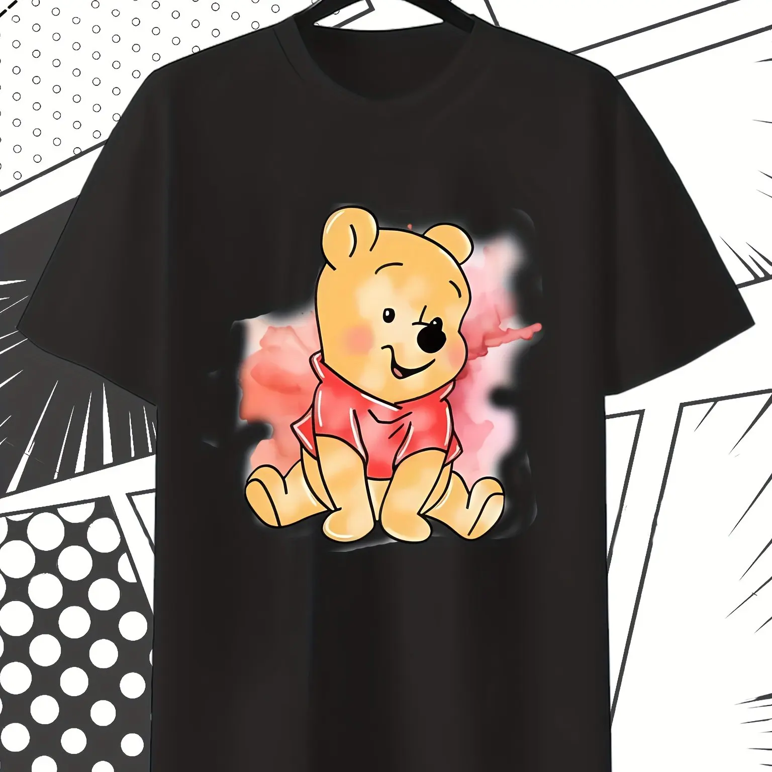 Summer Disney Winnie The Pooh T-Shirt Cotton Men's Women Streetwear Casual Trendy Oversized Loose Short Sleeve Event Outfit
Summer Disney Winnie The Pooh T-Shirt Cotton Men's Women Streetwear Casual Trendy Oversized Loose Short Sleeve Event Outfit