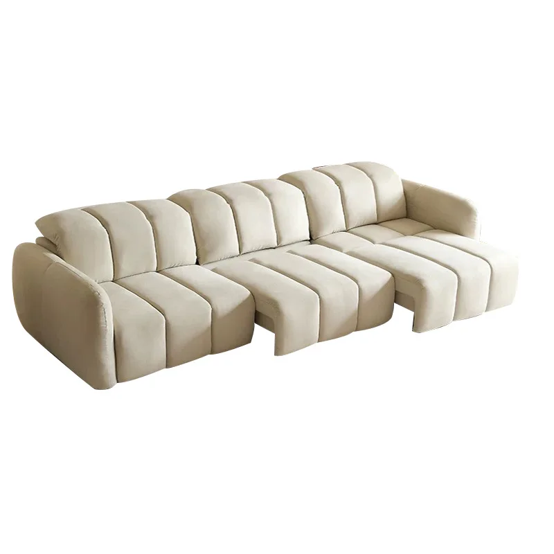 Electric, retractable, sofa bed, modern, minimalist, functional, folding, dual-use
Electric, retractable, sofa bed, modern, minimalist, functional, folding, dual-use